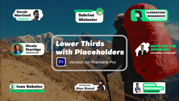 Photo of Lower Thirds with Placeholders – Videohive 59312382