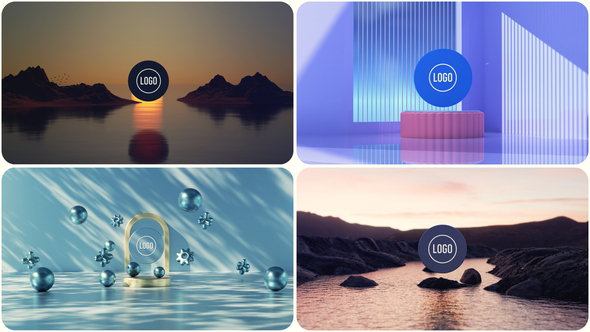 Photo of Minimal 4-Style Screens – Clean 3D Logo Intro Pack – Videohive 59401691
