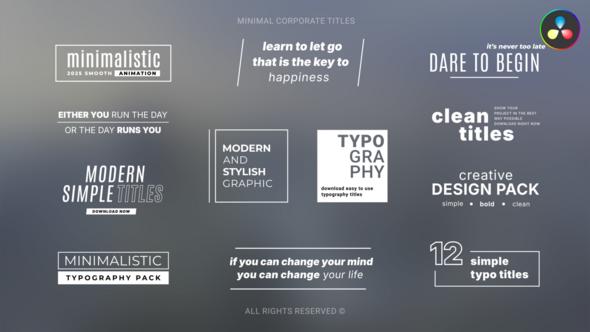 Photo of Minimal Corporate Titles  DR – Videohive 59141906