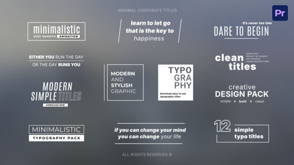 Photo of Minimal Corporate Titles  PP – Videohive 59173511