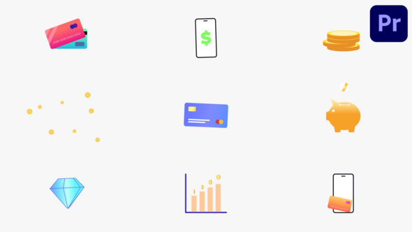 Photo of Modern Finance Icons for Premiere Pro – Videohive 59156337
