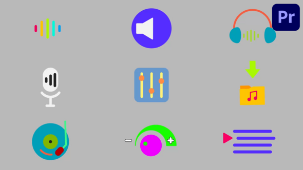 Photo of Music And Audio Icons Pack for Premiere Pro – Videohive 59156700