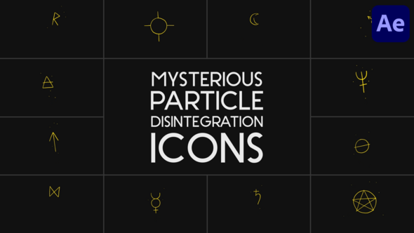 Photo of Mysterious Particle Disintegration Icons for After Effects – Videohive 59156744
