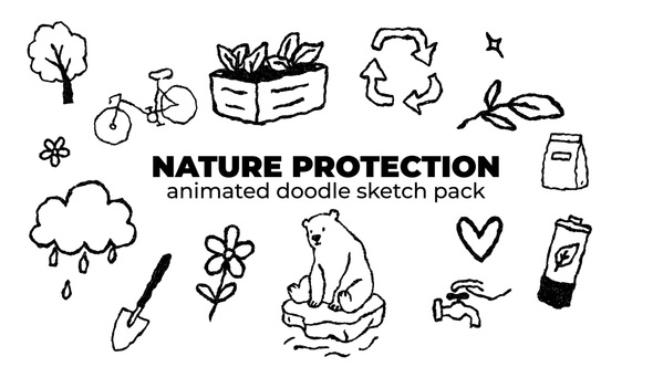 Photo of Nature Protection – Animated Doodle Sketch Pack – Videohive 59190024