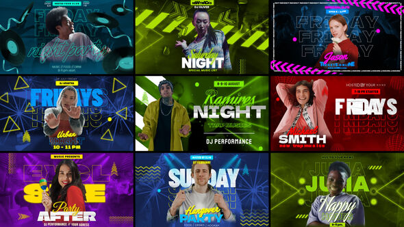 Photo of Neon Beats Freeze Frame Pack – Videohive 59238893