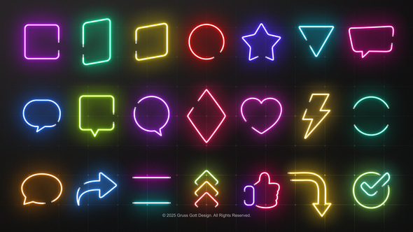Photo of Neon Elements – Videohive 59278532