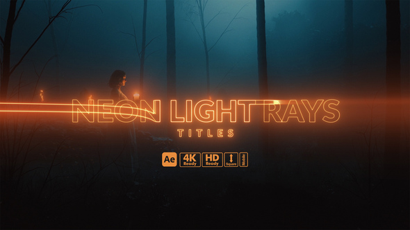 Photo of Neon Light Rays Titles – Videohive 59446830