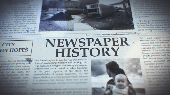 Photo of Newspaper History – Videohive 23664096