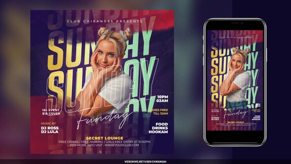 Photo of Night Club Flyer v20 – Videohive 59343949