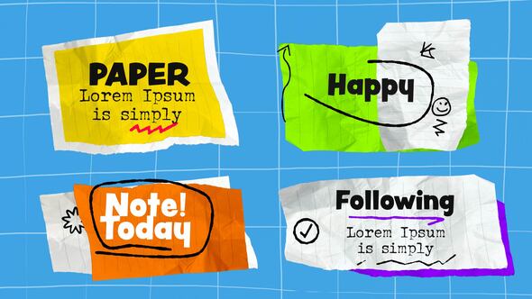 Photo of Paper Titles – Videohive 59328921
