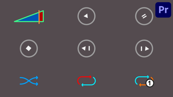 Photo of Player Controls And Playback Icons for Premiere Pro – Videohive 59218809