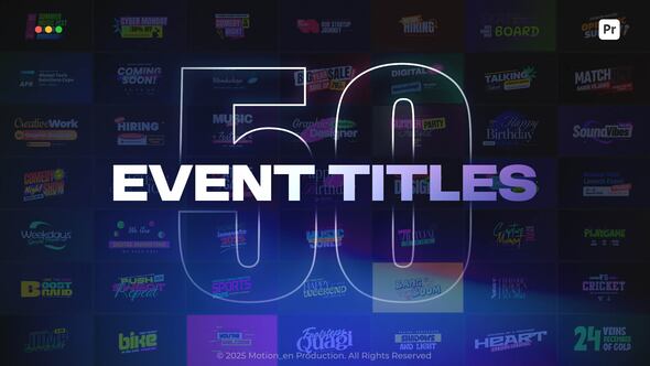Photo of Event Titles | Premiere Pro – Videohive 59097672
