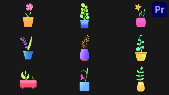 Photo of Potted Animated Plants for Premiere Pro – Videohive 59184170