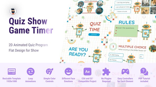 Photo of Quiz Show Game Timer Program MOGRT Premiere Pro – Videohive 59144089