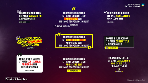 Photo of Quotes Text Animation Davinci Resolve – Videohive 59433892