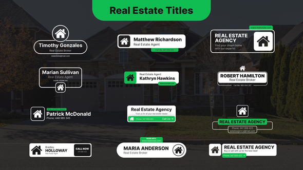 Photo of Real Estate Titles – Videohive 59267150