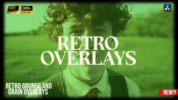 Photo of Retro Grunge and Grain Overlays For DaVinci Resolve – Videohive 59198429