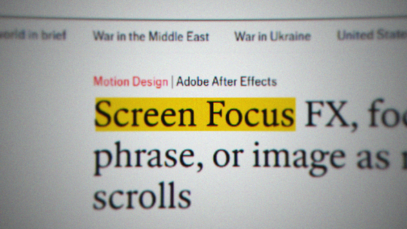 Photo of Screen Focus FX – Videohive 59209031