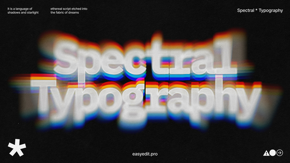 Photo of Spectral Typography – Videohive 59413260