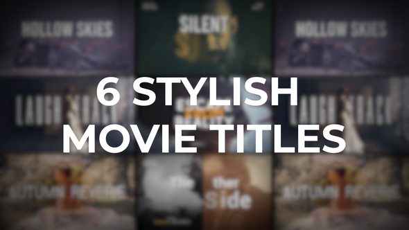 Photo of Stylish Movie Titles – Videohive 59447434