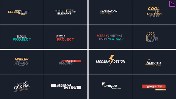 Photo of Stylish Title Pack 1 Premiere Pro – Videohive 59497691