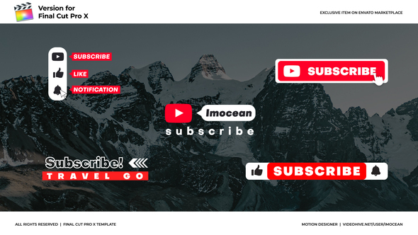 Photo of Subscribe Titles | Final Cut Pro – Videohive 59503370