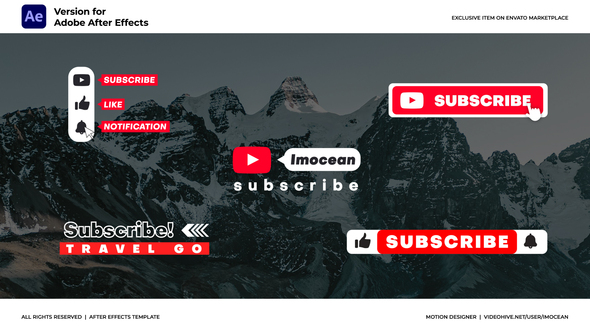 Photo of Subscribe Titles – Videohive 59429068
