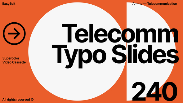 Photo of Telecomm Typo Slides – Videohive 59322896