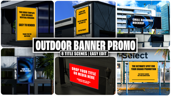 Photo of Title Banner Mockups – Realistic 3D Banners for Title & Headline Presentation MOGRT – Videohive 59267976