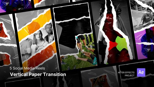 Photo of Transitition – Vertical Paper Transition After Effects Project Files – Videohive 59277096