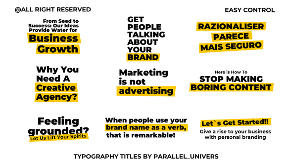 Photo of Typography Titles | MOGRT – Videohive 59451699