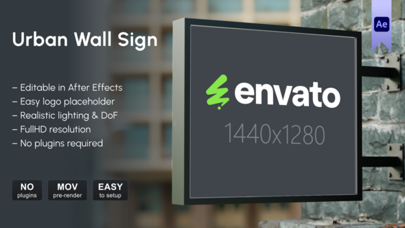 Photo of Urban Wall Sign – Videohive 58970150