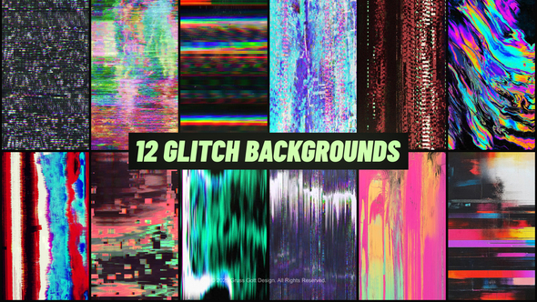 Photo of Vertical Glitch Backgrounds – Videohive 59236484