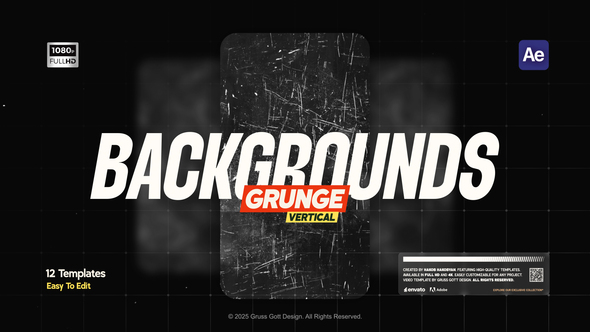 Photo of Vertical Grunge Backgrounds – Videohive 59237699