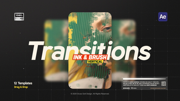 Photo of Vertical Ink & Brush Transitions – Videohive 59190681
