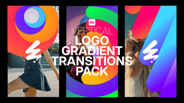 Photo of Vertical Logo Gradient Transitions Pack – Videohive 59386400