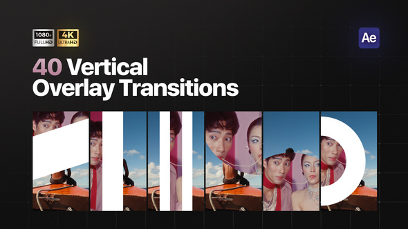 Photo of Vertical Overlay Transitions – Videohive 59165823