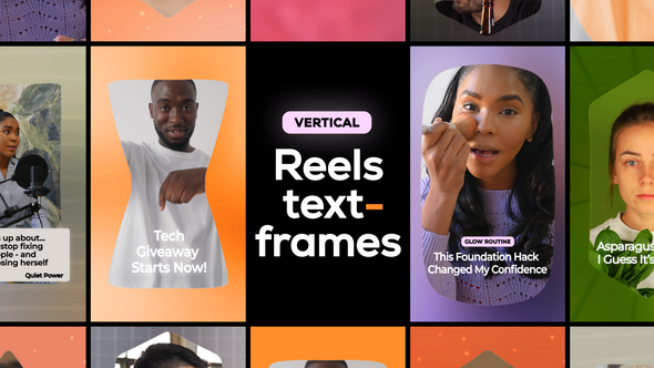 Photo of Vertical Reels Text Frames – Videohive 59157390