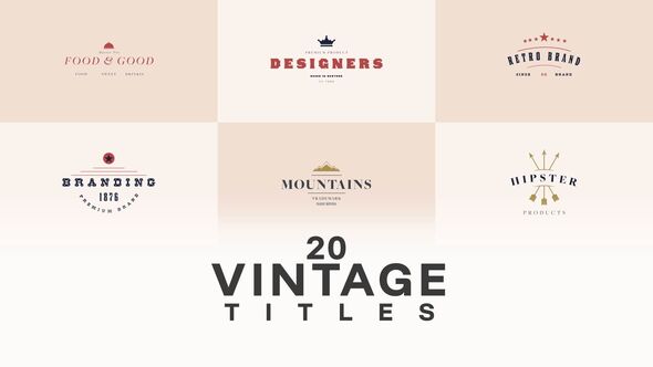 Photo of Vintage Badge Title Pack – Videohive 59312819