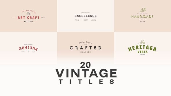 Photo of Vintage Style Title Bundle – Videohive 59312790