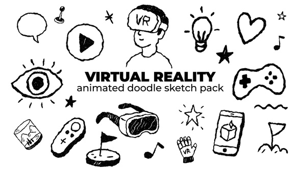 Photo of Virtual Reality – Animated Doodle Sketch Pack – Videohive 59289772