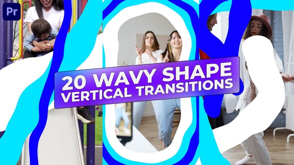 Photo of Wavy Shape Transitions | MOGRT – Videohive 59207415