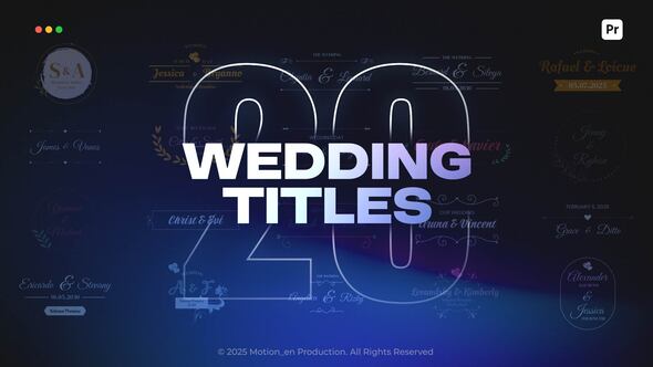 Photo of Wedding Titles | Premiere Pro – Videohive 59199085