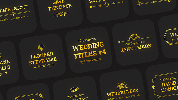 Photo of Wedding Titles v4 – Videohive 59446599