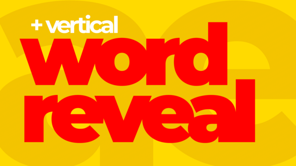 Photo of Word Reveal – Videohive 59320027