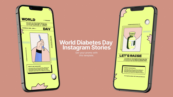 Photo of World Diabetes Day Instagram Stories – Videohive 59355642