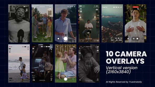 Photo of 10 Vertical Camera Overlays Pack – Videohive 59619168