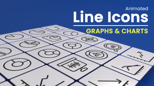 Photo of 50 Animated Graphs and Charts Line Icons – Videohive 59601018