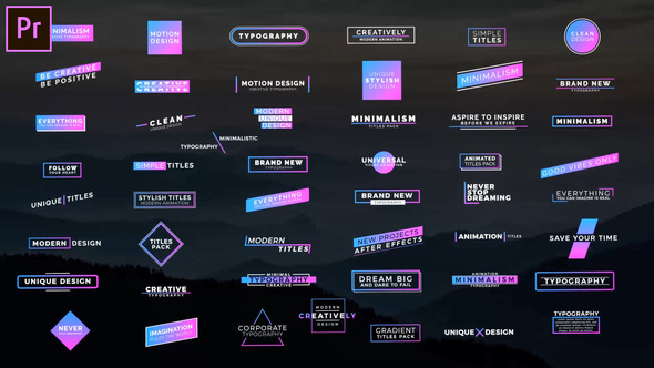 Photo of 50 Colorful Titles – Videohive 36044630