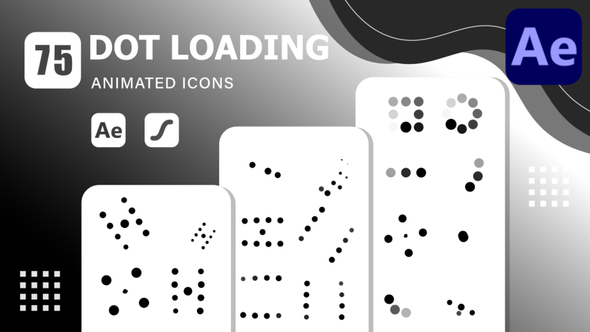 Photo of 75 Dot Loading Animated Icons | After Effects Template & Lottie Animation – Videohive 57559662